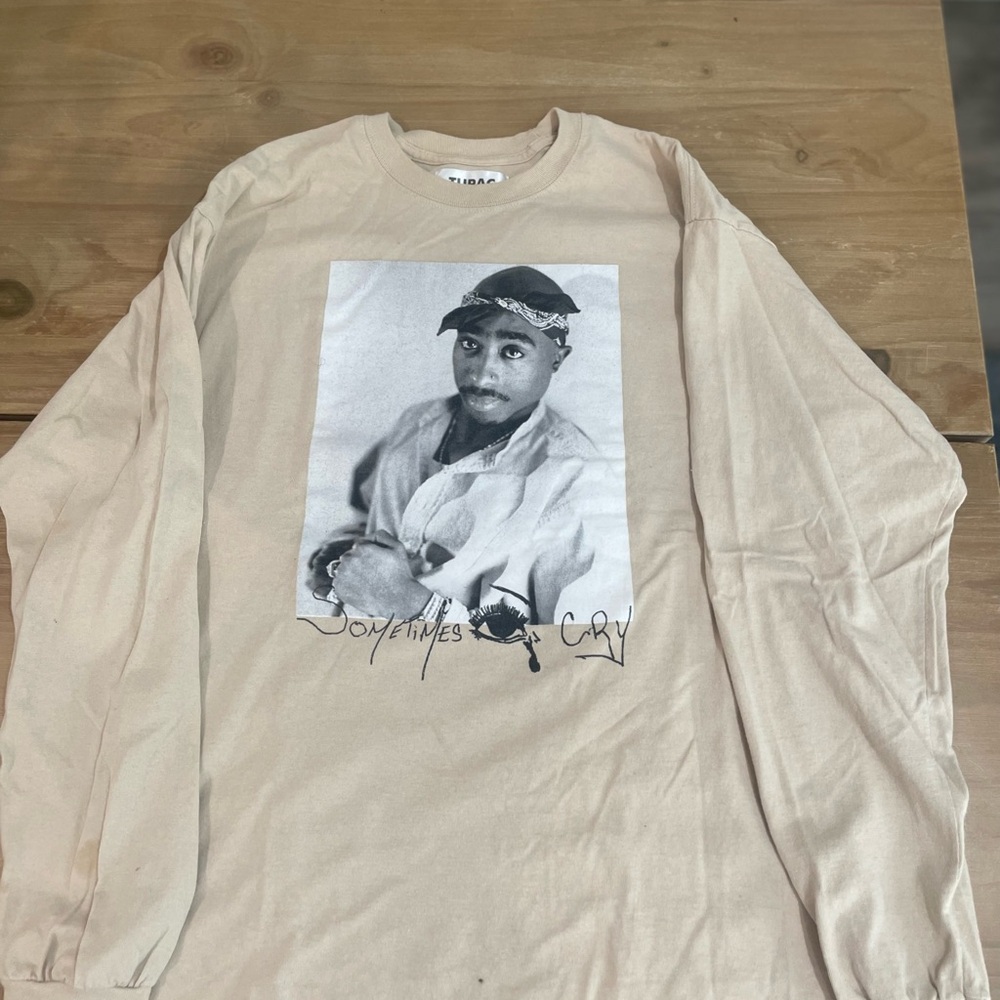 Tupac x VFILES Beige Long Sleeve Size L